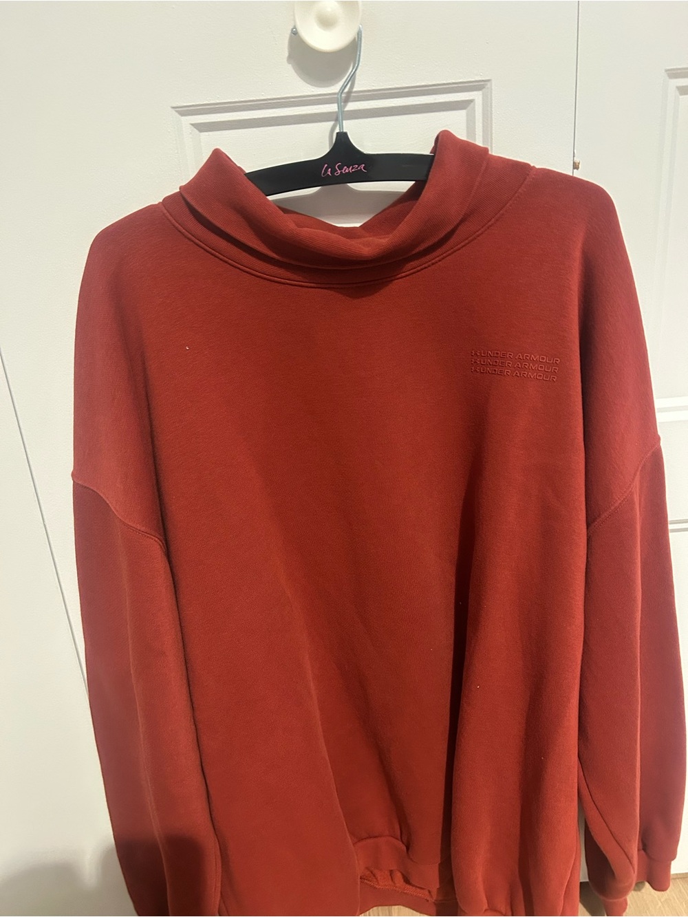 Under Armour Women's Burnt Orange Neck Sweatshirt